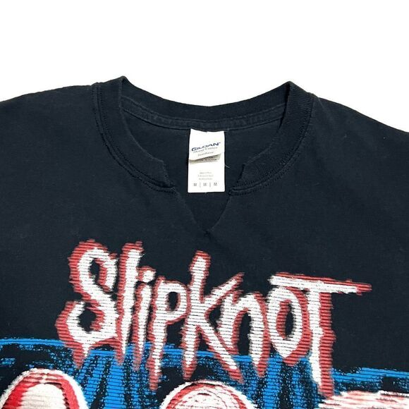 Slipknot Band Tee Faded Black Semi Distressed W.A.N.Y.K Tour 2019 Size Medium - Picture 5 of 11